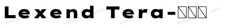 Lexend Tera字体转换